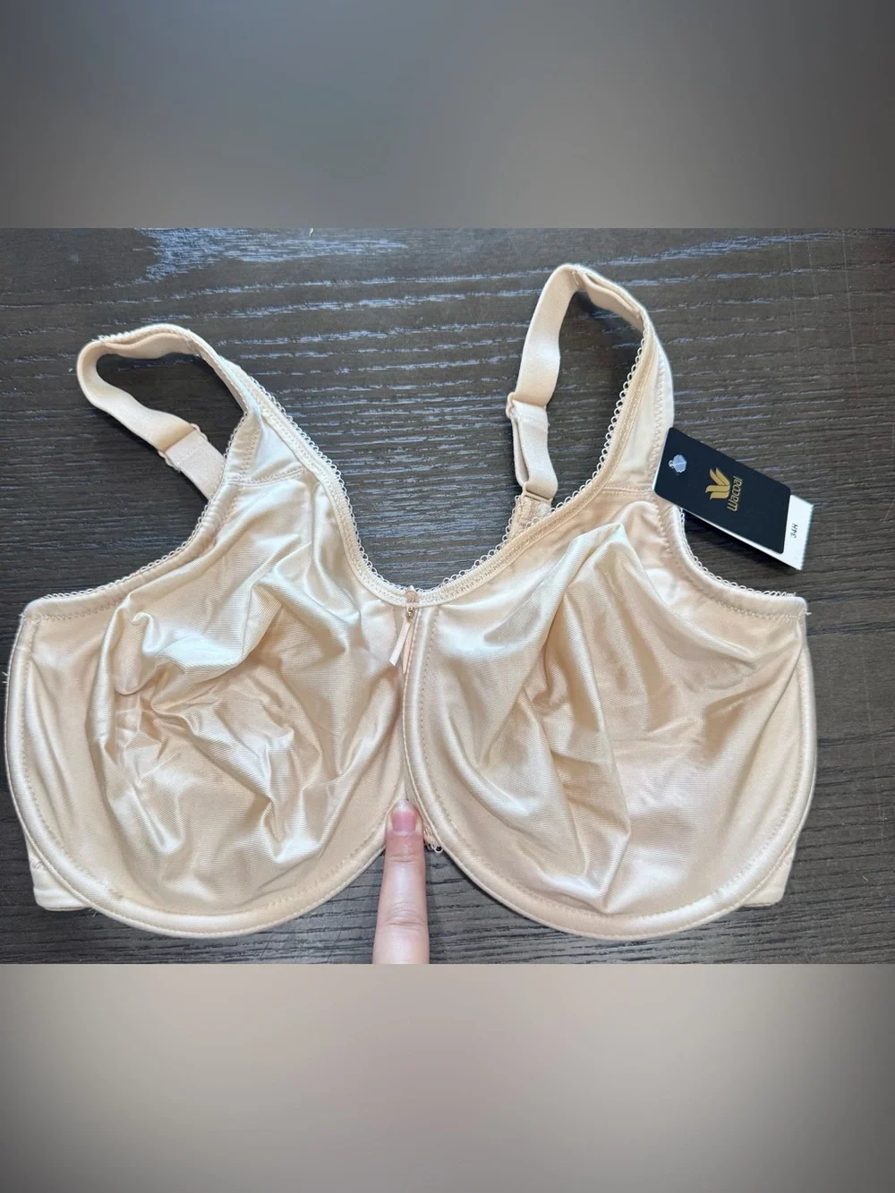 NWT Wacoal Basic Beauty Full Figure Seamless Bra 34H Sand 855192